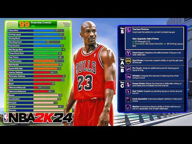 The 6'6 GOAT MICHAEL JORDAN BUILD on NBA 2K24...