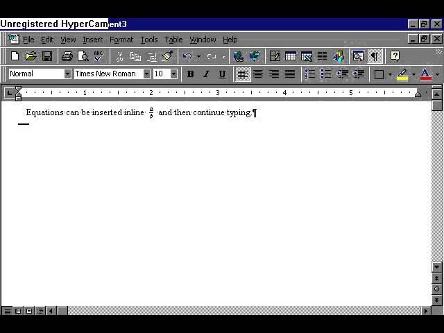 Creating, numbering and cross referencing equations with Microsoft Word-  Video 2: Creating