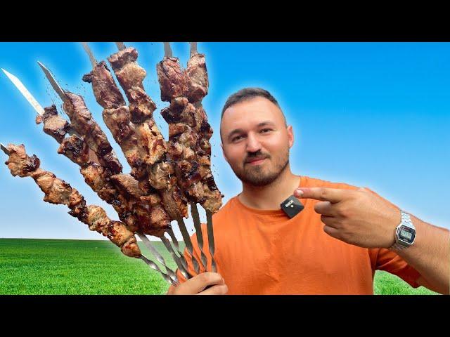 SCHASCHLIK wie vor 500 Jahren - Rezept aus russischem Dorf !