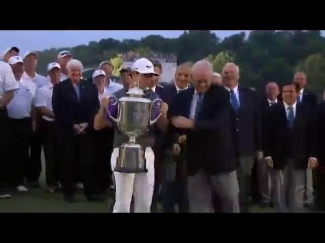 Rory McIlroy Saves Dropping of PGA Championship Trophy