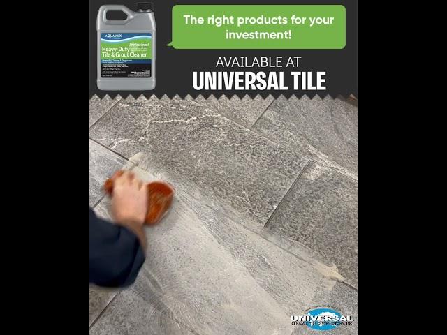 Product In Use: Aqua Mix Heavy-Duty Tile & Grout Cleaner