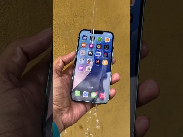 iPhone 13 ios18 water test  #shorts #shortvideo #mobilephone #tech #watertest #trending