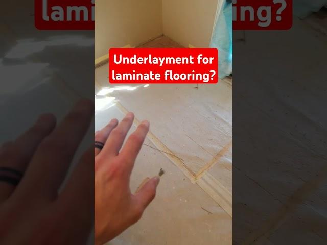 When to use underlayment for laminate flooring