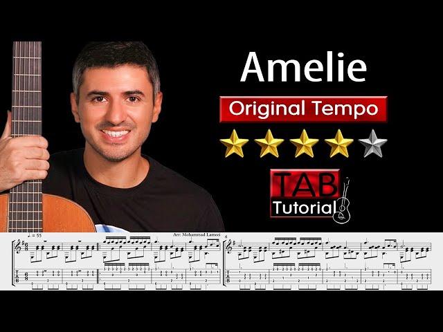 Amelie "Comptine d'un autre été"  by Yann Tiersen | original Tempo + Sheet & Tab