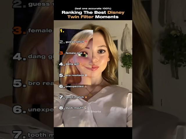 Ranking The Best Disney Twin Filter Moments #funny #filter #fails #ranking