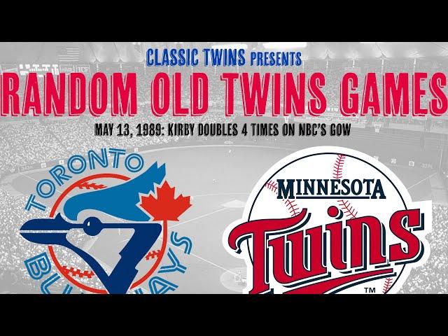 Random Games: Toronto Blue Jays at Minnesota Twins (05/13/1989)