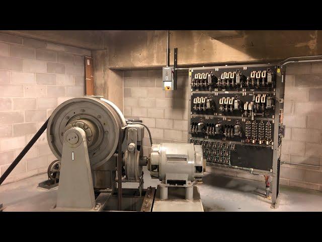 INSANE MOTOR! 1970s Montgomery Elevator Machine Room at Sears Woodfield Mall (Now Gone)