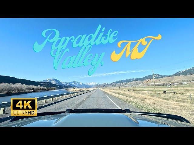 Paradise Valley Montana | Scenic Drive POV