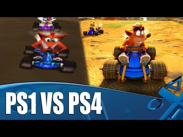 Crash Team Racing Nitro-Fueled - PS4/PS1 Graphics Comparison