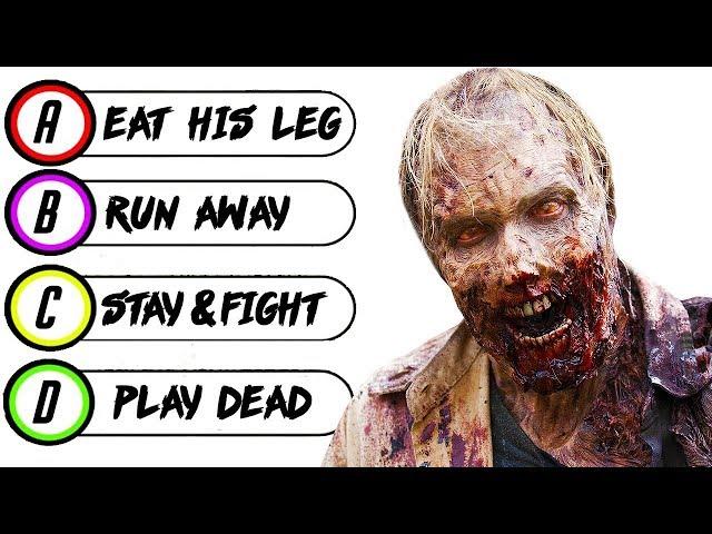15 Questions to Determine if You Would SURVIVE The ZOMBIE APOCALYPSE | Chaos