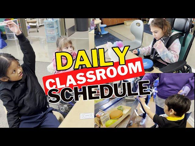 Special Education Daily Classroom Schedule