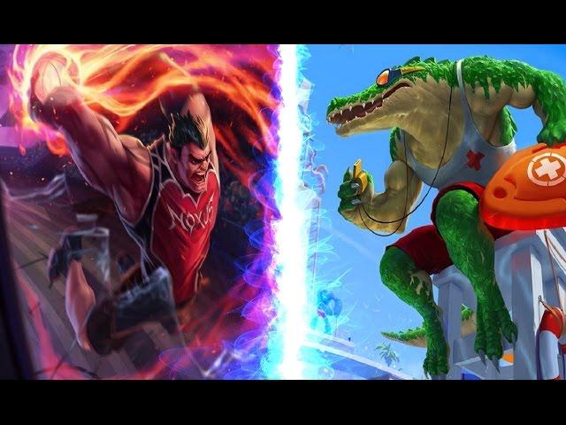 Mudjaco DunkMaster Darius TOP vs Pool Party Renekton FIGHT #1 League of Legends LoL (4K Quality)