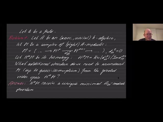 Winter School JTP: Introduction to A-infinity structures, Bernhard Keller, Lecture 1