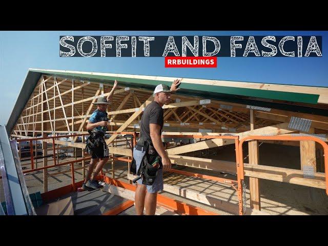 installing soffit and fascia and Finishing Ridge Cap