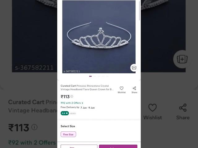 princess crown | jura pins | mesho | # trending | # short feed |