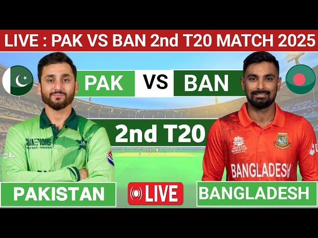 LIVE : pak vs ban live match -2nd t20 match