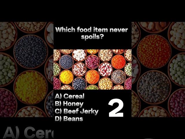 Which Food Item Never Spoils?