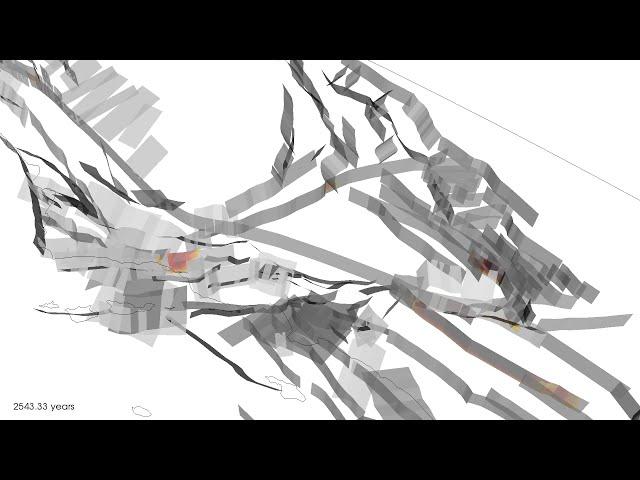 3000 Years of California Quakes - Scientific Visualization