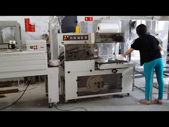 Full automatic maxi roll toilet tissue paper shrink wrapping machine