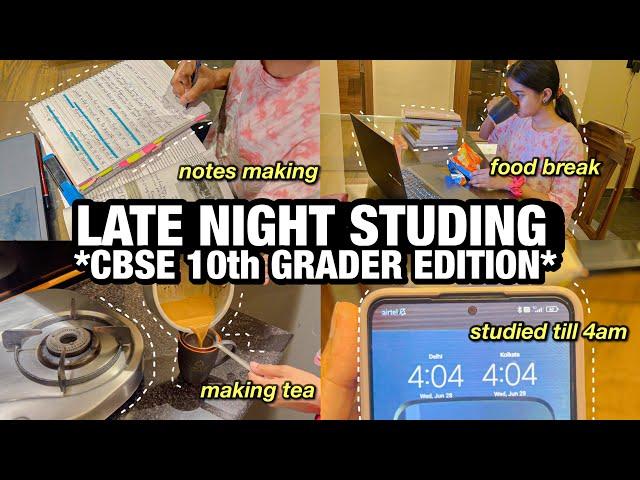 Studying All Night as A *CBSE 10th Grader* | completing my syllabus 