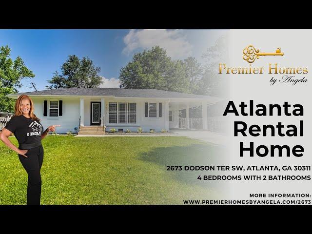 Atlanta Rental Home - 2673 Dodson Ter SW, Atlanta