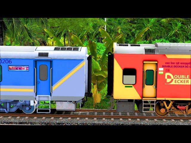 SHATABDI COUPLING DOUBLE DECKER COACH | BUMPY RAILROAD | Train Simulator | Railwork | NTG GAMING