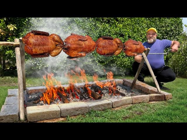 Roasting DUCK Over Blazing Fire: Crispy Golden Crust I Can't Forget!