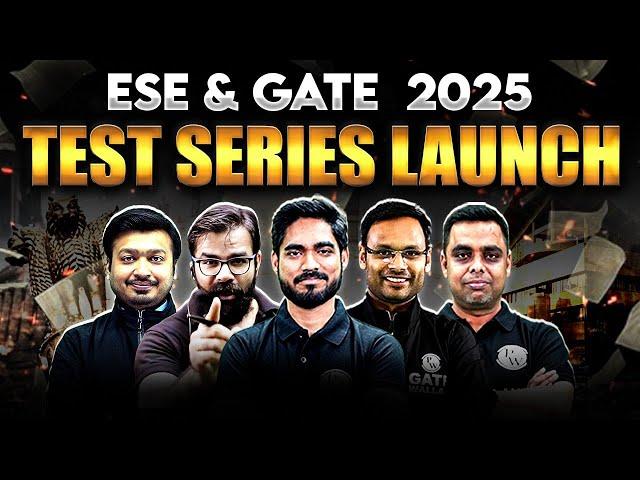 ESE & GATE 2025 Test Series Launch | GATE 2025 Preparation