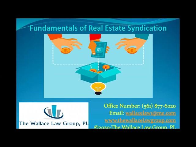 Fundamentals of Real Estate Syndication