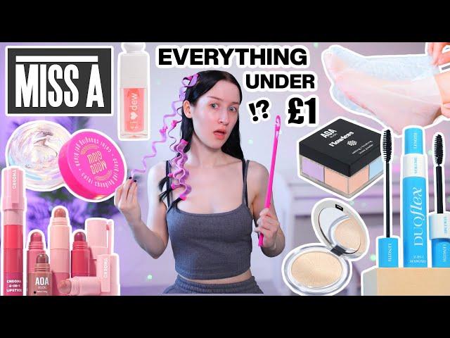 I Only Used The CHEAPEST Beauty Products For 24 Hours... *SHOP MISS A Makeup, Skincare + More*