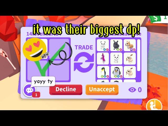 WOW  IT WAS THEIR DP  THEY OFFERED THE ENTIRE INVENTORY FOR ONE PET ONLY  Adopt Me - Roblox