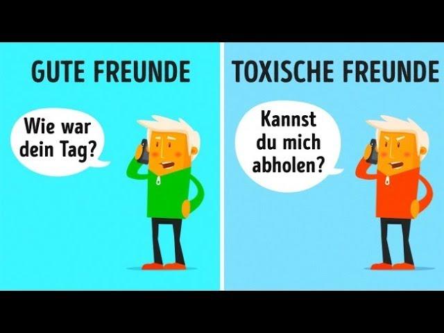 10 Hauptunterschiede zwischen guten Freunden und toxischen Freunden