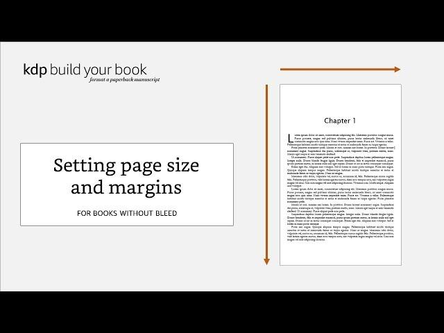 Setting page size and margins: For books without bleed