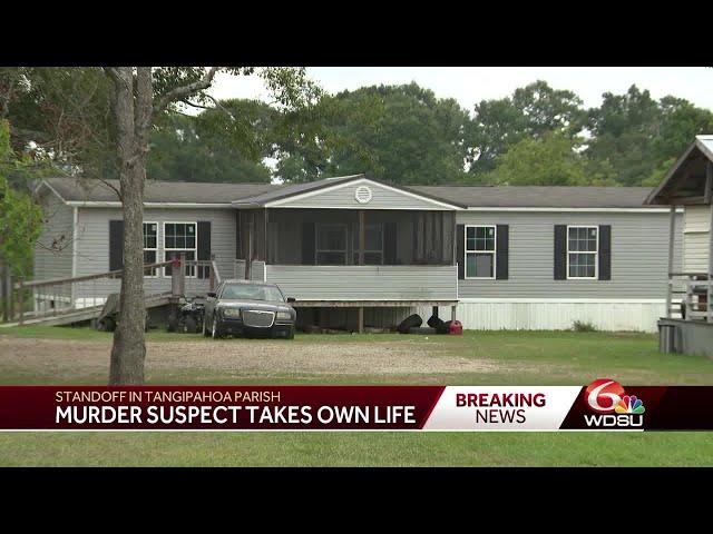 Tangipahoa Parish sheriff says man accused of murdering teen died by suicide after hours-long sta...