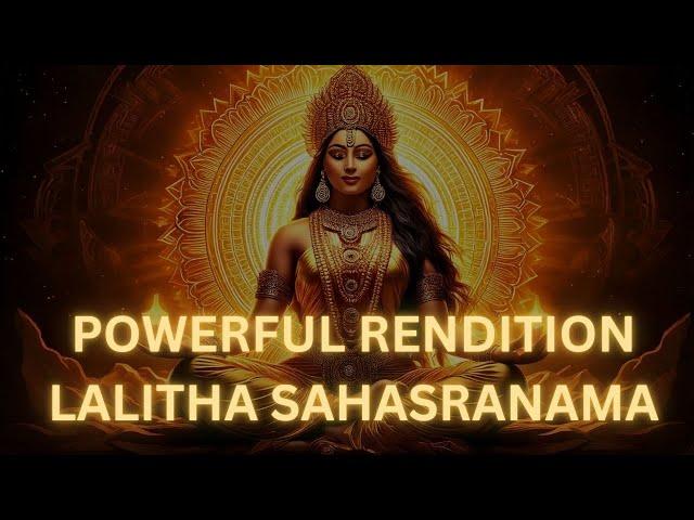 MOST POWERFUL LALITA SAHASRANAMA STOTRAM | MEDITATE ON  #Devi