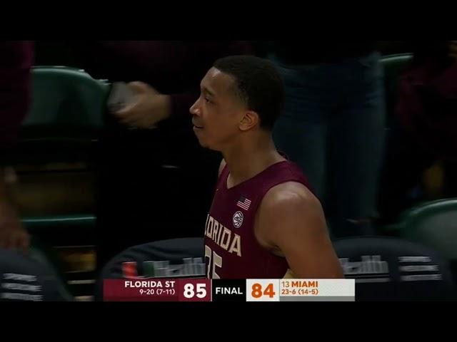 FSU’s Buzzer Beater vs. #13 Miami | 2023 CBB Highlights