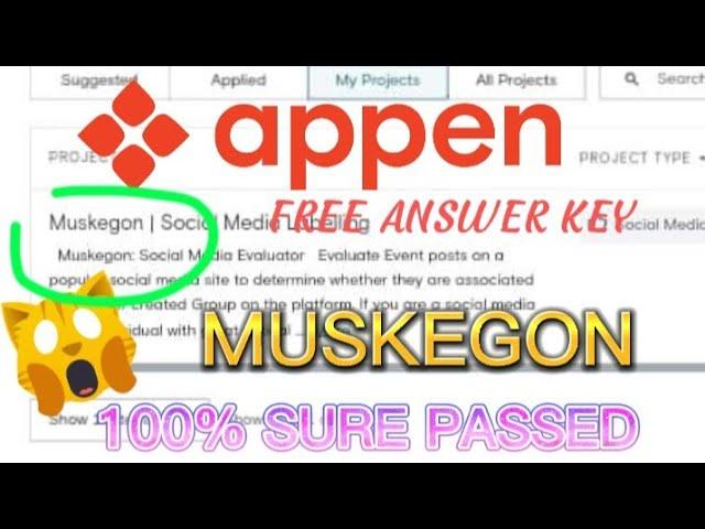 MUSKEGON APPEN ANSWER KEY 100% SURE PASSED #appen #key #new