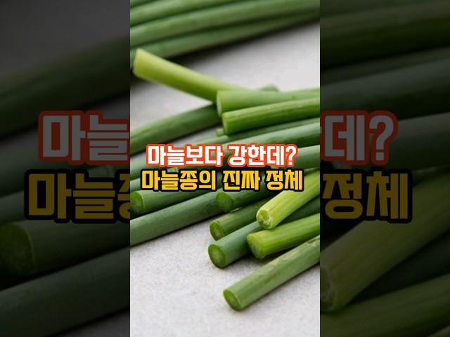 마늘보다 강한 마늘쫑의 효능!!