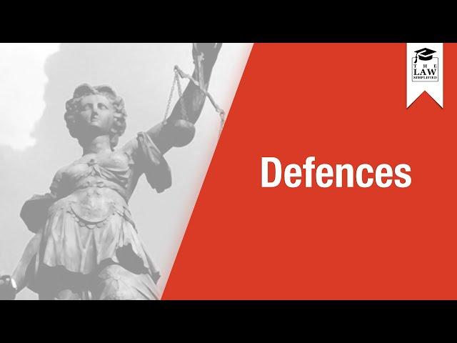 Criminal Law - Defences