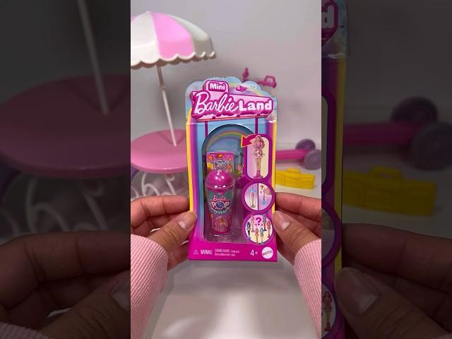 Mini Barbie Pop Reveal!  #barbie #shorts #asmrunboxing #miniature #dolls #toys #minibarbieland