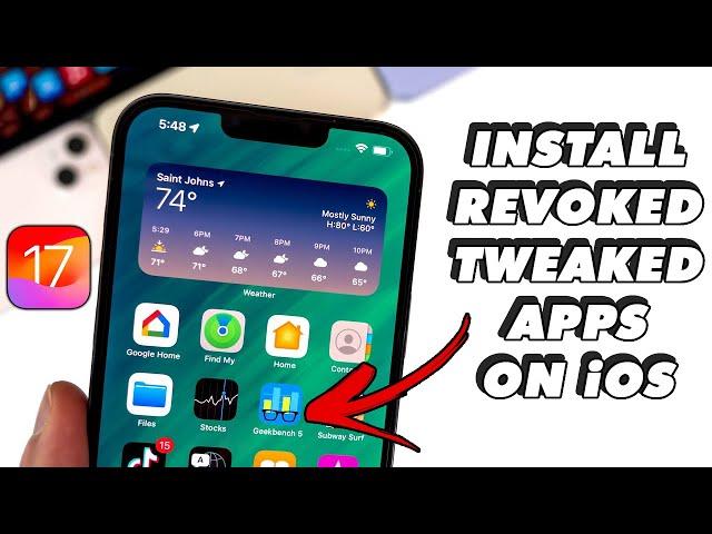 How to Install Revoked Tweaked Apps on ANY iOS 17 No Computer | 100% Worked