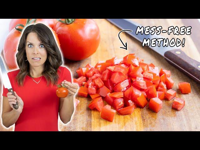 My Quick & Easy Way to Dice a Tomato