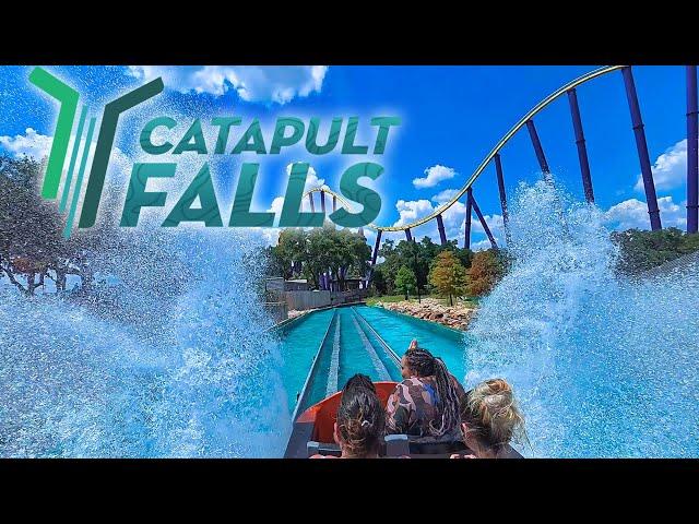 [4K POV] Catapult Falls - On Ride - SeaWorld San Antonio