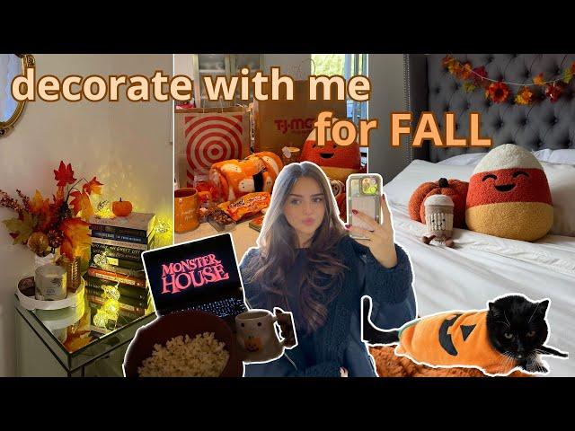 FALL ROOM MAKEOVER : shop & decorate with me + room tour!!