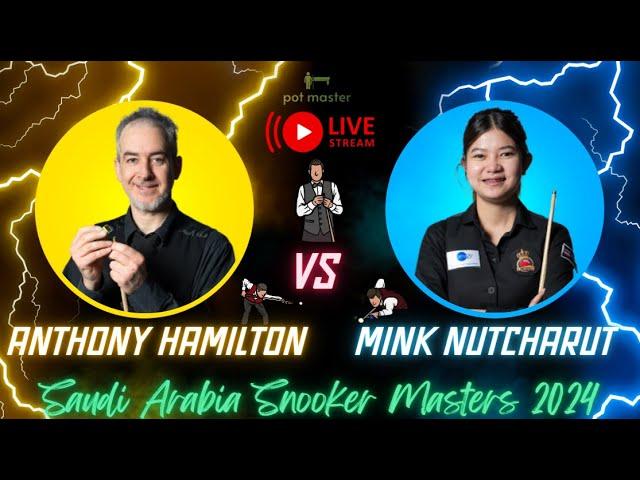  LIVE Saudi Arabia Snooker Masters 2024 | Day 2 | Table 1 | Anthony Hamilton x Mink Nutcharut