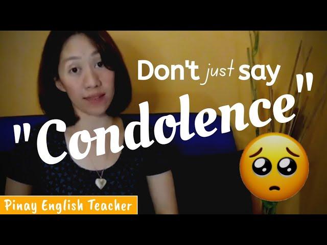 Learn BASIC SENTENCES for expressing condolences in English ||  CONDOLENCES