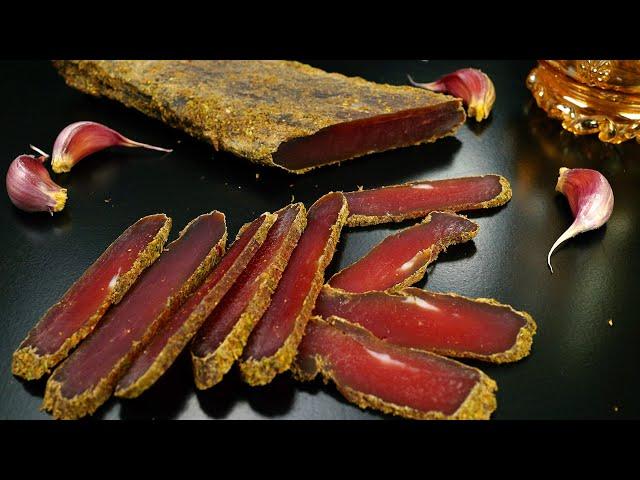 BASTURMA dried meat at home. Easy recipe dried meat # 34