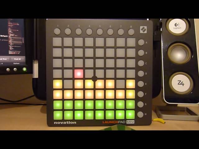 Novation Launchpad Spectrum Analyser