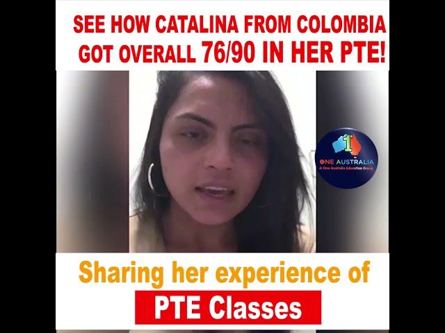 PTE Coaching Testimonial | PTE | IELTS | NAATI | A One Australia Education Group