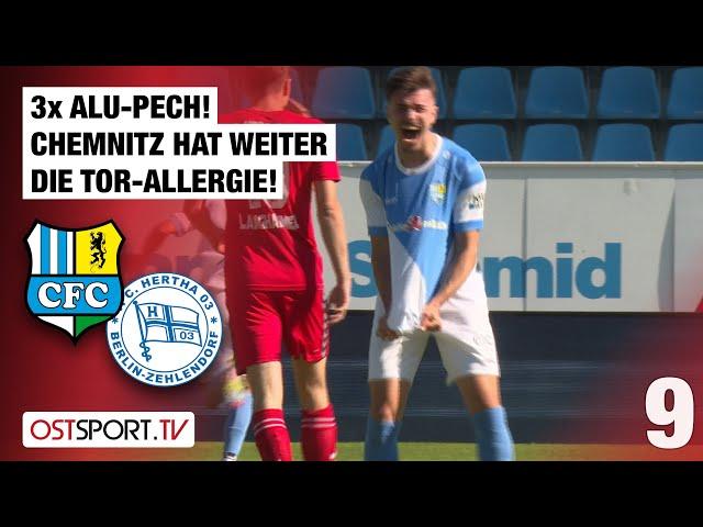 3x Alu-Pech! Chemnitz hat weiter die Tor-Allergie! Chemnitz - Zehlendorf | Regionalliga Nordost